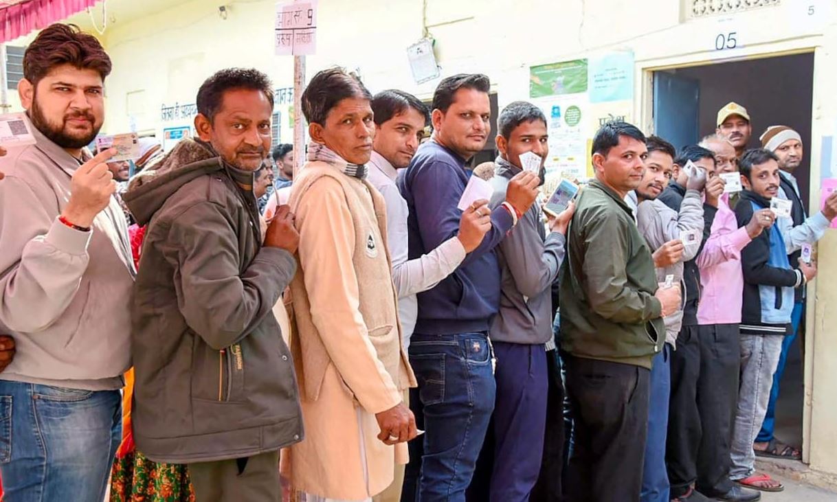 राजस्थान में 11 बजे तक 22.51% वोटिंग